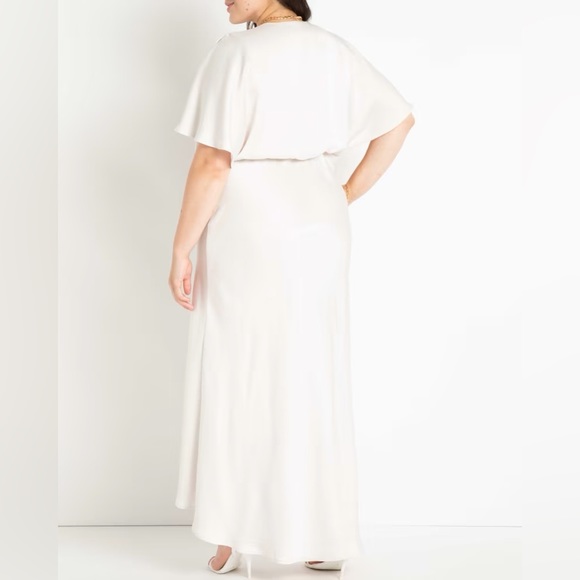 ELOQUII Bridal Kimono Sleeve Maxi Dress - Picture 2 of 7